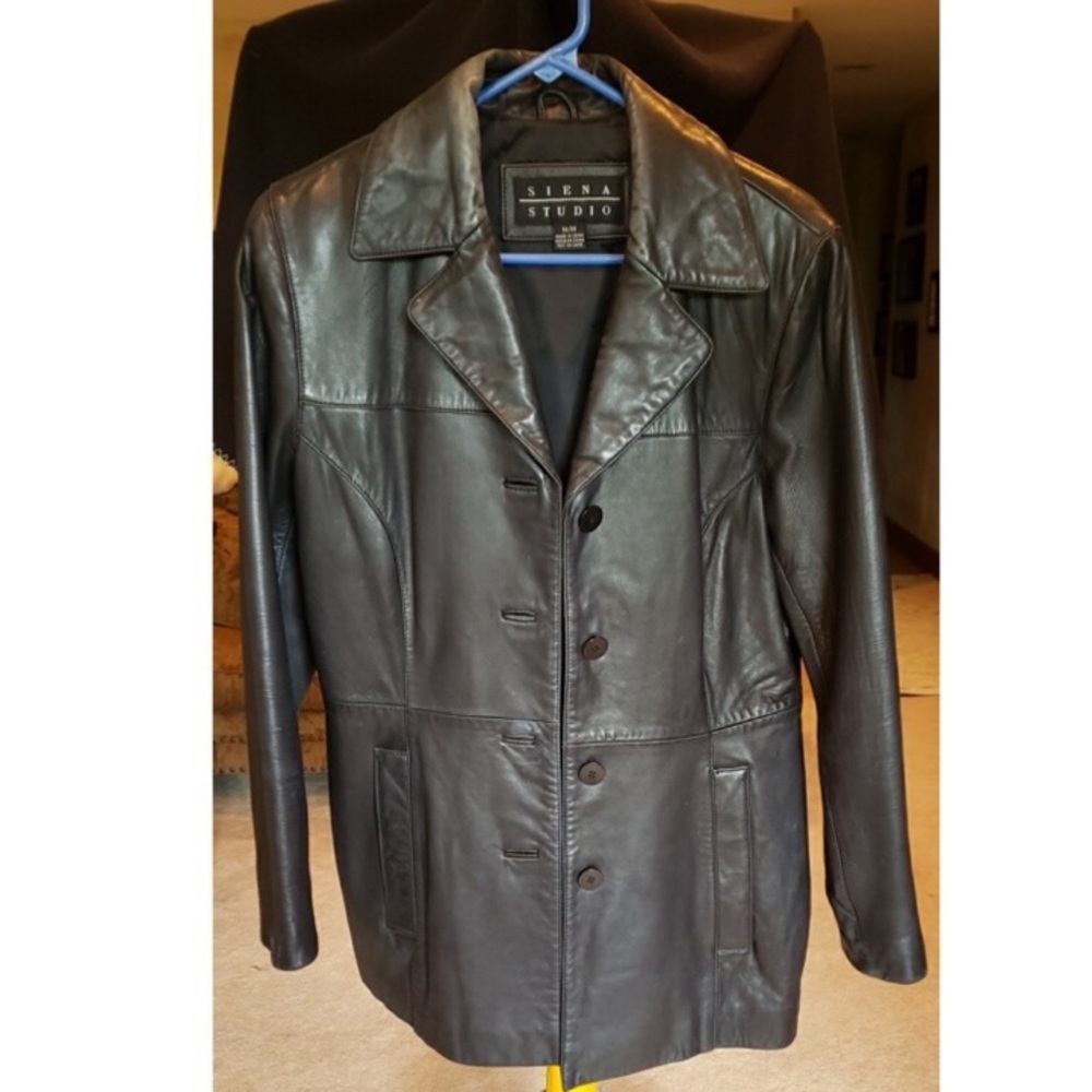 Vintage 90s Black Leather Jacket